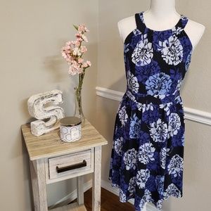Banana Republic Blue Floral Dress